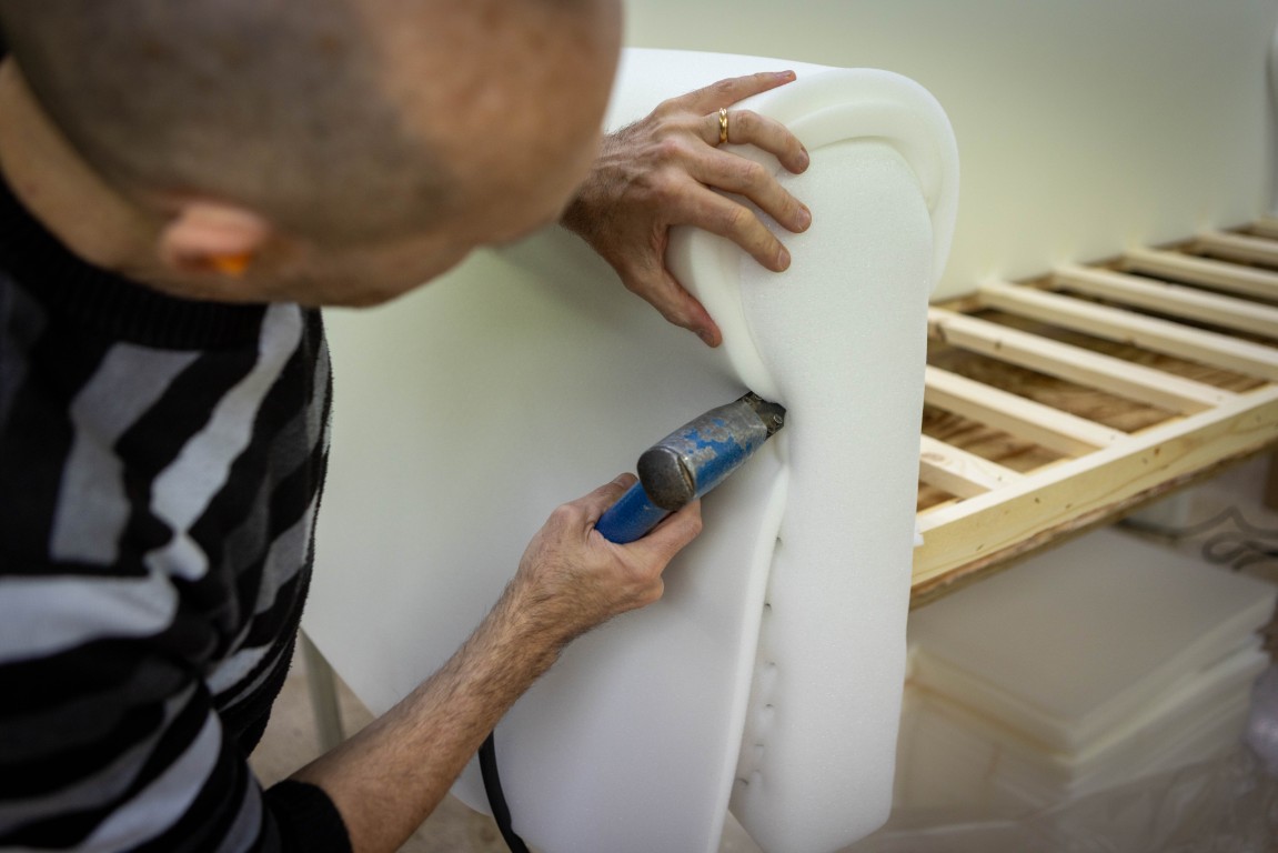 applicazione delle imbottiture - itria divani